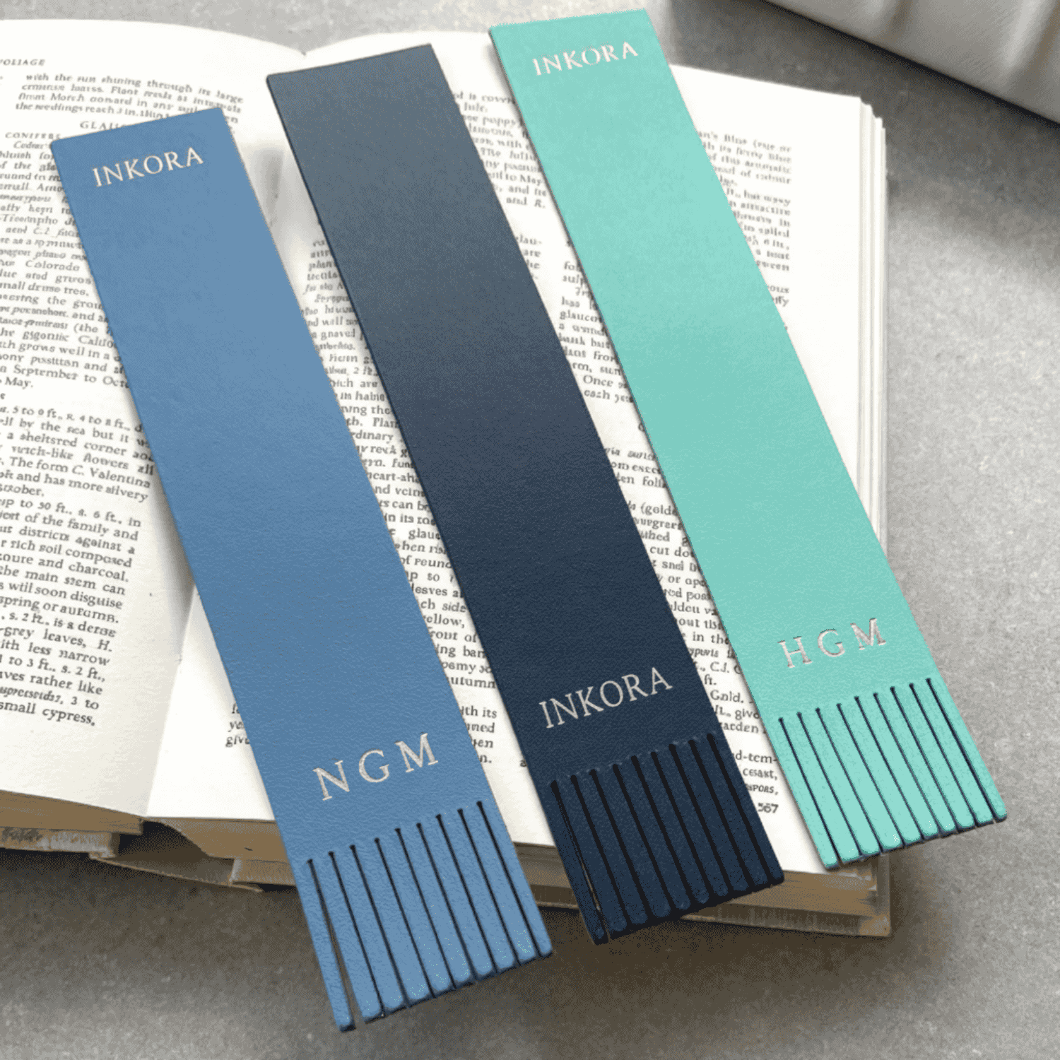 Leather Bookmark for Books – Minimalist INKORA Page Marker (Multi-Color)
