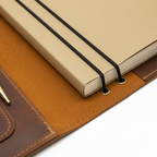 Leather Planner Organizer Cover with Card Holder & Pen Loop – Executive Notebook