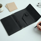 Leather Planner Organizer with Card Slots – Refillable Portfolio Journal Cover
