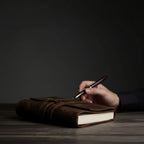 Handcrafted Heritage Leather Journal with Wrap Strap – Artisan Refillable Notebook