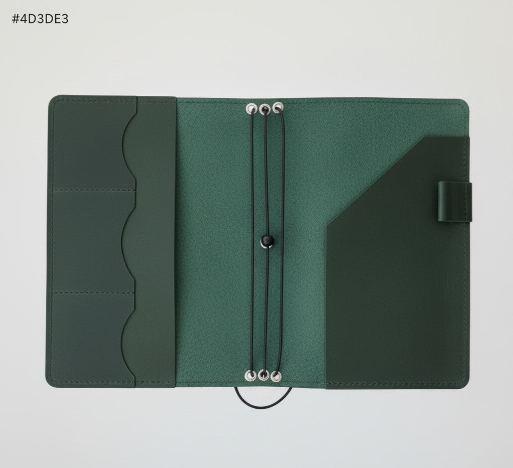 Leather Planner Organizer with Card Slots – Refillable Portfolio Journal Cover