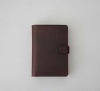 Handcrafted Heritage Leather Journal with Wrap Strap – Artisan Refillable Notebook