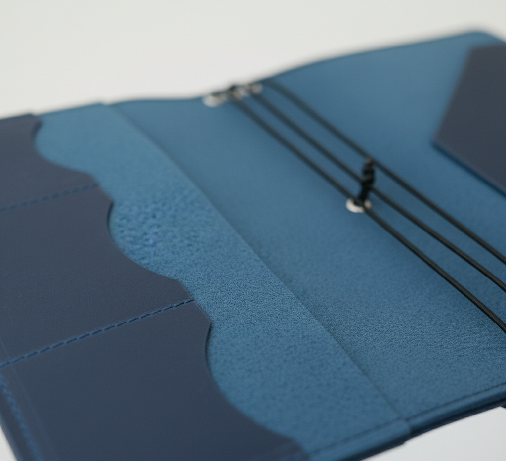 Leather Planner Organizer with Card Slots – Refillable Portfolio Journal Cover