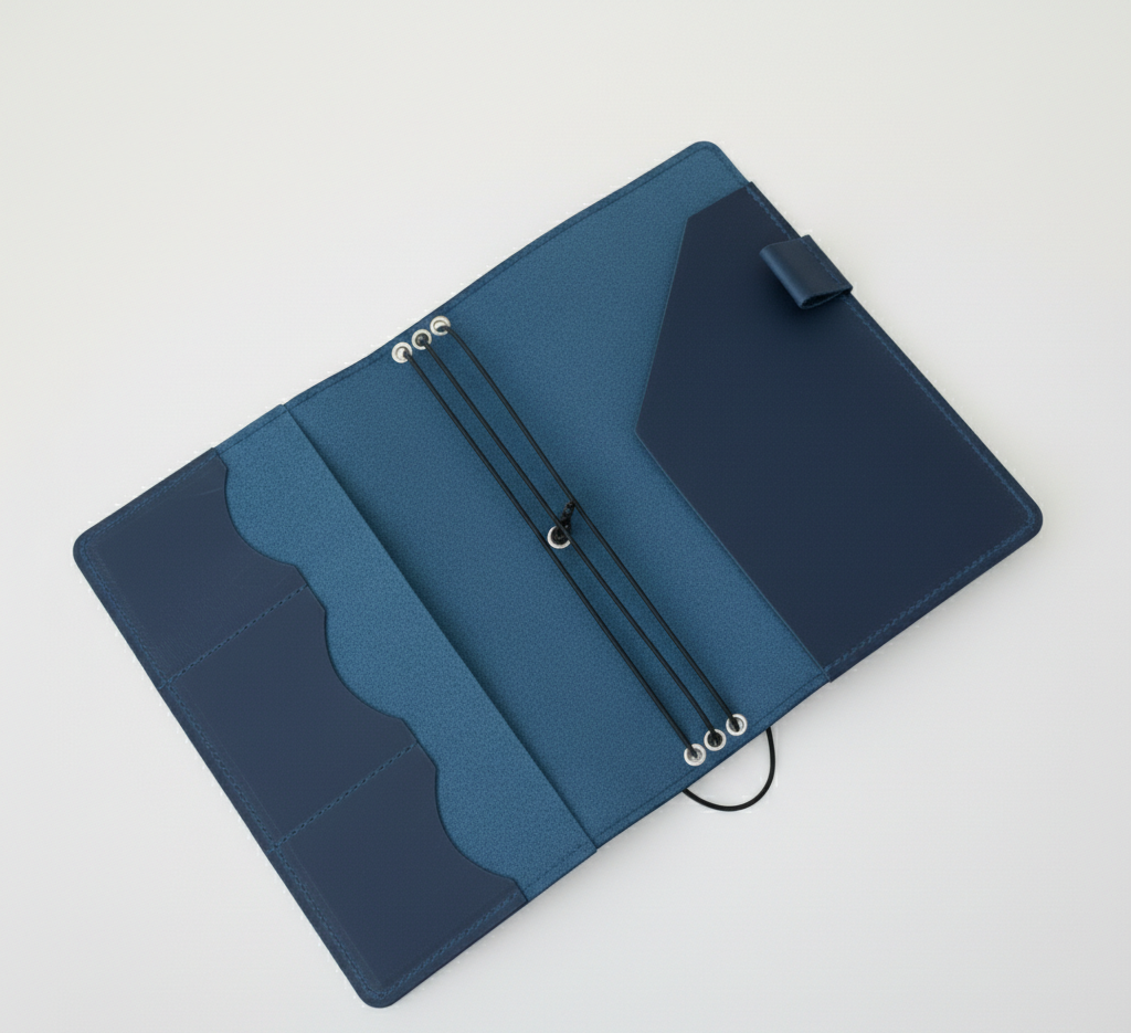 Leather Planner Organizer with Card Slots – Refillable Portfolio Journal Cover