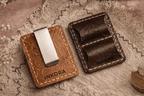 Leather Pen Holder Wallet Clip – INKORA Pocket Organizer for Notebook & Journal