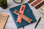 Elastic Leather Pen Holder for Notebook – INKORA Sleeve Pen Loop Organizer
